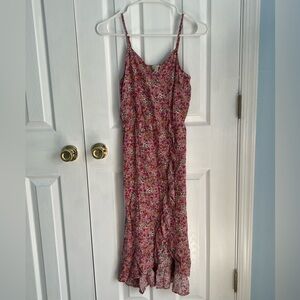 Sunset West Girls X-Large Floral‎ Rayon Sleeveless Maxi Dress
